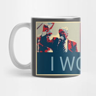 Donald Trump - I Won - Shepard Fairey style design Mug